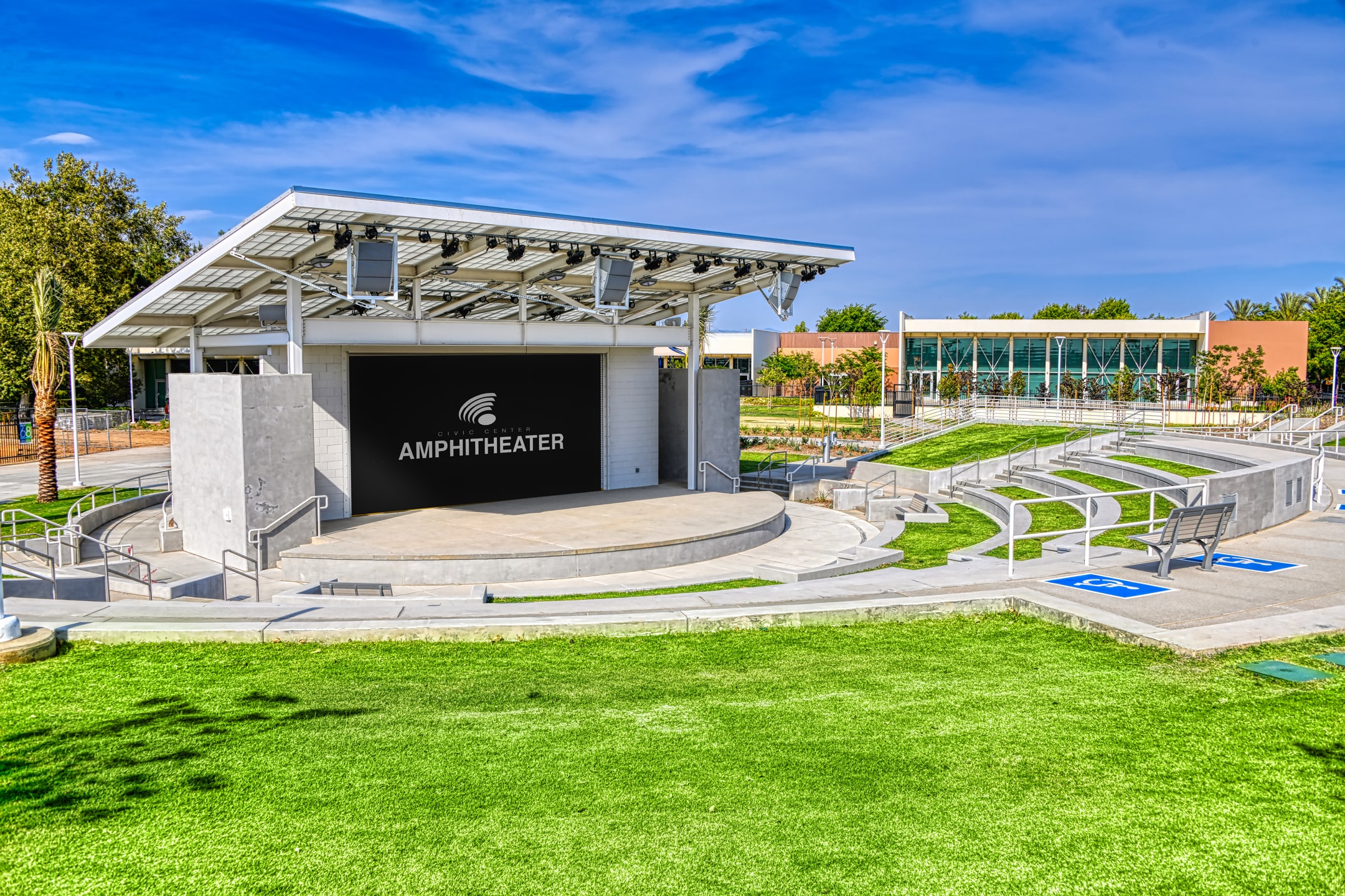 Amphitheater from the side.