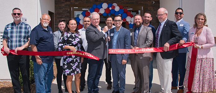 Ribbon cutting for the new affordable housing community.